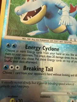 Pokemon TCG Feraligatr Mysterious Treasures 8/123 Reverse Holo Rare Card - Image 4