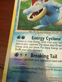 Pokemon TCG Feraligatr Mysterious Treasures 8/123 Reverse Holo Rare Card - Image 5