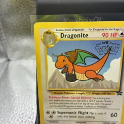 1999 Pokemon Dragonite Black Star Promo Card - Image 2