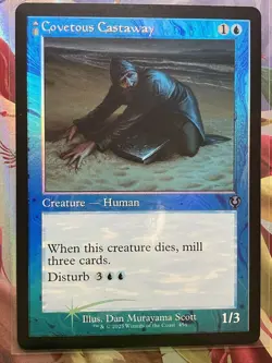 FOIL COVETOUS CASTAWAY (RETRO FRAME) X4 Innistrad Remastered Magic MTG MINT CARD - Image 1