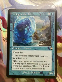 Thing in the Ice Innistrad Remastered Magic MTG Creature CARD 1x (0460) - Image 1
