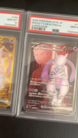 PSA 10 Pokemon Card Team Rocket's Mewtwo ex UR SR SEQ set 130/098 Glory sv10 - Image 2