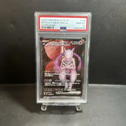 PSA 10 Pokemon Card Team Rocket's Mewtwo ex UR SR SEQ set 130/098 Glory sv10 - Image 2