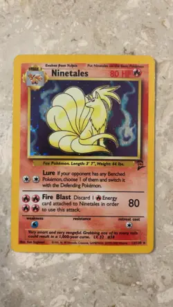 Pokemon TCG Ninetales Base Set 2 Holo Unlimited Rare Card 13/130 - Image 1