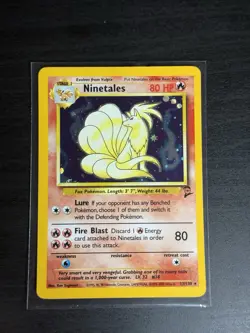Pokemon TCG Ninetales Base Set 2 Holo Unlimited Rare Card 13/130 - Image 1