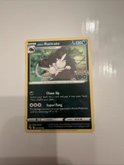 Alolan Raticate 042/078 - 2022 Pokemon TCG - Pokemon Go Common Trading Card - Image 1