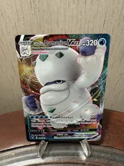 Pokemon TCG Galarian Darmanitan VMAX Full Art Holo Ultra Rare Card 037/185 - Image 1