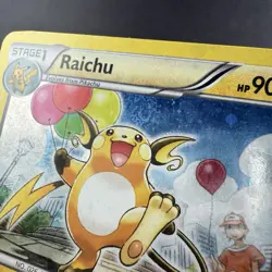 Pokemon TCG Raichu 40/99 Next Destinies Blister Cosmos Holo Bleed Swirl Card - Image 3