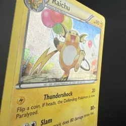 Pokemon TCG Raichu 40/99 Next Destinies Blister Cosmos Holo Bleed Swirl Card - Image 4