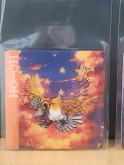 Pokemon Gameboy Lenticular 3D Cards Grimer/Muk And Ho-Oh, 2 Card Lot - Image 5