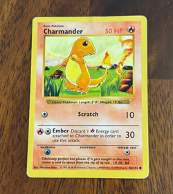 1999 Pokemon Charmander Card (Regular) 46/102 EXCELLENT CONDITION! - Image 1