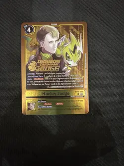 Digimon Card Game Singles Judge Card Hacker Judge Promo Foil BT16-086 AUC - Image 1