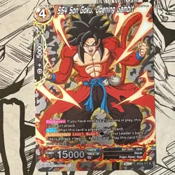 SS4 Goku Opening Gambit BT24 Rare Silver Foil Alt Art Dragon Ball Super CCG Card - Image 1
