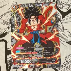 SS4 Goku Opening Gambit BT24 Rare Silver Foil Alt Art Dragon Ball Super CCG Card - Image 3