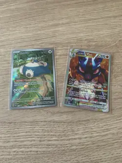 Pokemon Card Black Star Promos Lucario VSTAR SWSH291 & Snorlax SVP051 - Image 1