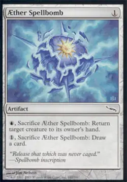MTG English Aether Spellbomb NM Foil Mirrodin - Image 1