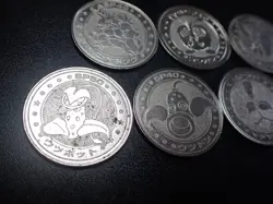 Pokemon Card Meiji Promo Battle Coin x7 Nidoking Victreebel etc #5507 - Image 3