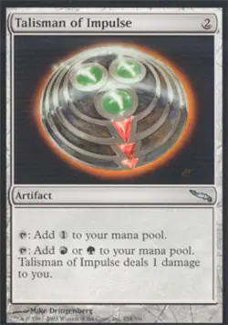 MTG English Talisman of Impulse NM Foil Mirrodin - Image 1