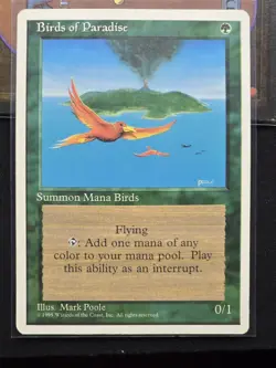 Birds of Paradise MTG Core Set 4th Edition Regular - Image 1