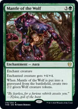 MTG - Mantle of the Wolf - Theros Beyond Death - NM, English Magic FLAT RATE SHI - Image 1