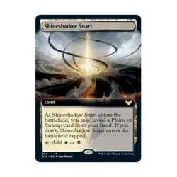 WOTC MtG Strixhaven: School of Mag Shineshadow Snarl (Extended Art) (R) (F NM - Image 1