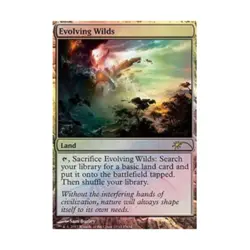 WOTC MtG FNM Promos Evolving Wilds (P) (Foil) EX - Image 1