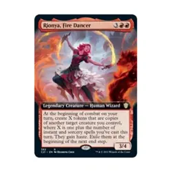 WOTC MtG Commander 2021 Rionya, Fire Dancer (Extended Art) (R) NM - Image 1