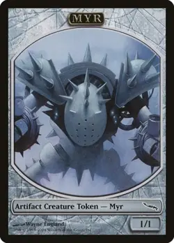 MTG English Myr Token (Mirrodin) NM Normal Promos: Magic Player Rewards - Image 1