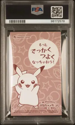 PSA 10 Pokemon 2015 Japanese Poncho Wearing Pikachu Business Card Charizard Y - Image 2