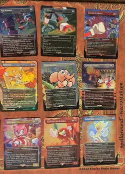 IN HAND! MtG Secret Lair x SONIC: Complete FOIL Set Opened With M&E Shrine - Image 3