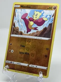 Reverse Holo Mienfoo 103/196 Common Lost Origin Pokemon TCG - Image 1