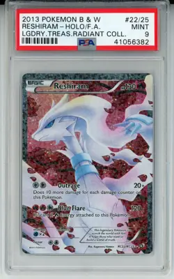 2013 POKEMON LEGENDARY TREASURES RESHIRAM #RC22 HOLO PSA 9 MINT #41056382 - Image 1