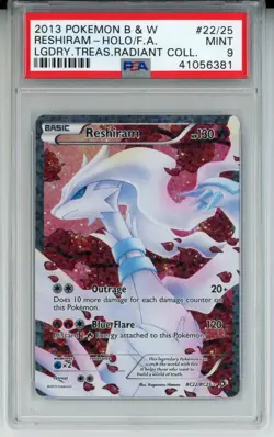 2013 POKEMON LEGENDARY TREASURES RESHIRAM #RC22 HOLO PSA 9 MINT #41056381 - Image 1