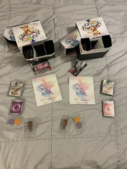 Opened Pokemon TCG Prismatic Evolutions ETB accessories NO NON-BULK CARDS/PROMO - Image 2