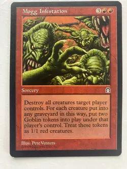 Mogg Infestation Stronghold Regular Magic the Gathering MTG Card - Image 1