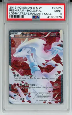 2013 POKEMON LEGENDARY TREASURES RESHIRAM #RC22 HOLO PSA 9 MINT #41056376 - Image 1