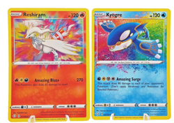 Reshiram 017/072 & Kyogre 021/072-Shining Fates-Amazing Rare Foil TCG Pokemon NM - Image 1