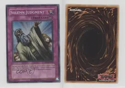 Solmn Judgment YuGiOh Retro Pack Reprint #RP01-EN045 03mh - Image 3