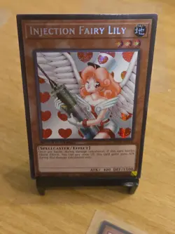 Yugioh Injection Fairy Lily Prismatic (LOD-100) 1st Edition Secret LP/NM - Image 1