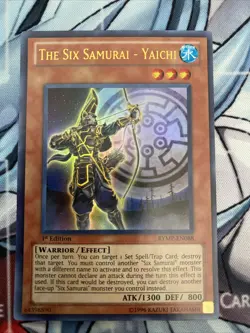 Yugioh The Six Samurai - Yaichi RYMP-EN088 Ultra Rare NM 1st ed - Image 1