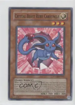 Crystal Beast Ruby Carbuncle Unlimited YuGiOh Force of the Breaker 2007 12ka - Image 1