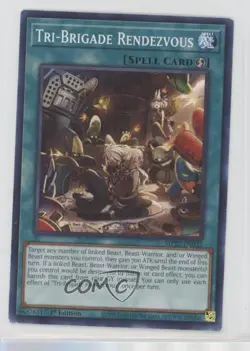 Tri-Brigade Rendezvous 1st Ed. YuGiOh Tin of the Pharaoh's Gods #MP22-EN032 04rl - Image 1