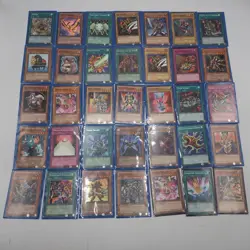 Yugioh 64 Card Collection Lot Rares Commons Holographs etc - Image 1