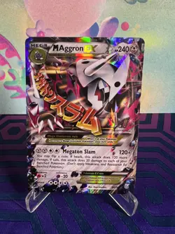 M Aggron EX 94/160 XY Primal Clash Mega Holo Ultra Rare 2015 Pokemon Card LP - Image 1