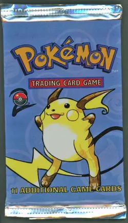 Pokemon Cards - Sealed Base 2 Set Booster Pack - Raichu - 21.05g - 21.12g - Image 1