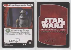 2008 Star Wars: Pocket Model Trading Card Game - Wars Clone Commander Cody 0b0g - Image 3