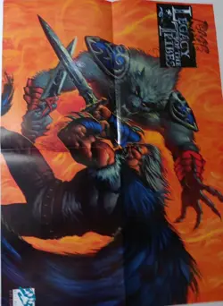 Rage Legacy of the Tribes vintage Print Ad/Poster White Wolf TCG Card Game Art - Image 4