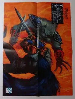 Rage Legacy of the Tribes vintage Print Ad/Poster White Wolf TCG Card Game Art - Image 2