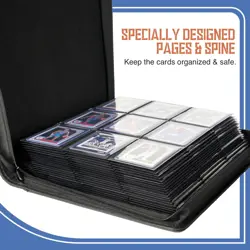 9-Pocket Toploader Binder, Holds 360 3"x 4" 35PT Rigid Card Holders, Protecti... - Image 3