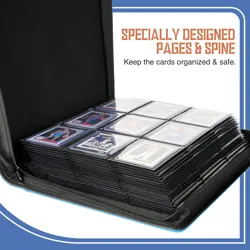 9-Pocket Toploader Binder, Holds 360 3"x 4" 35PT Rigid Card Holders, Protecti... - Image 3